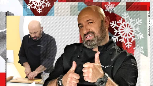 Chef Cătălin Scărlătescu face propuneri inedite pentru masa de Crăciun: ”Hai să tăiem ceapă, cartofi, chestii vegetariene. Legumele n-au nervi și nu suferă când sunt tăiate!”