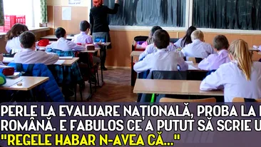 PERLE la Evaluare Nationala, proba la limba romana. E fabulos ce a putut sa scrie un elev: Regele habar n-avea ca...