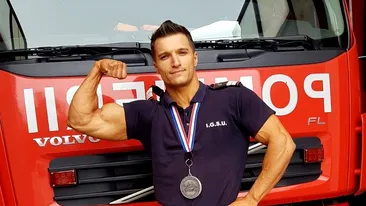 Un pompier din Mehedinți a luat medalia de argint la Campionatele Europene de Culturism şi Fitness