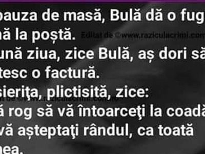 BANC | Bulă și casierița plictisită