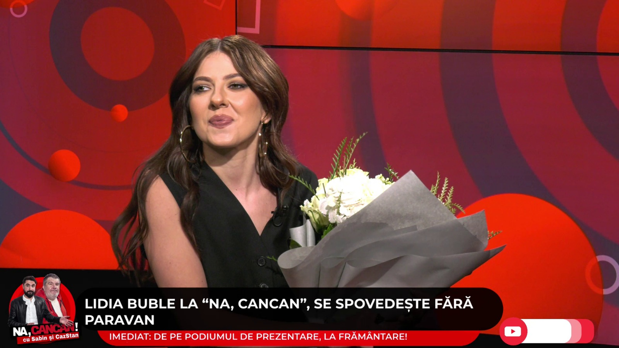 Primul invitat al show-ului "Na, CANCAN! cu Sabin și Caz Stan" a fost îndrăgita artistă Lidia Buble