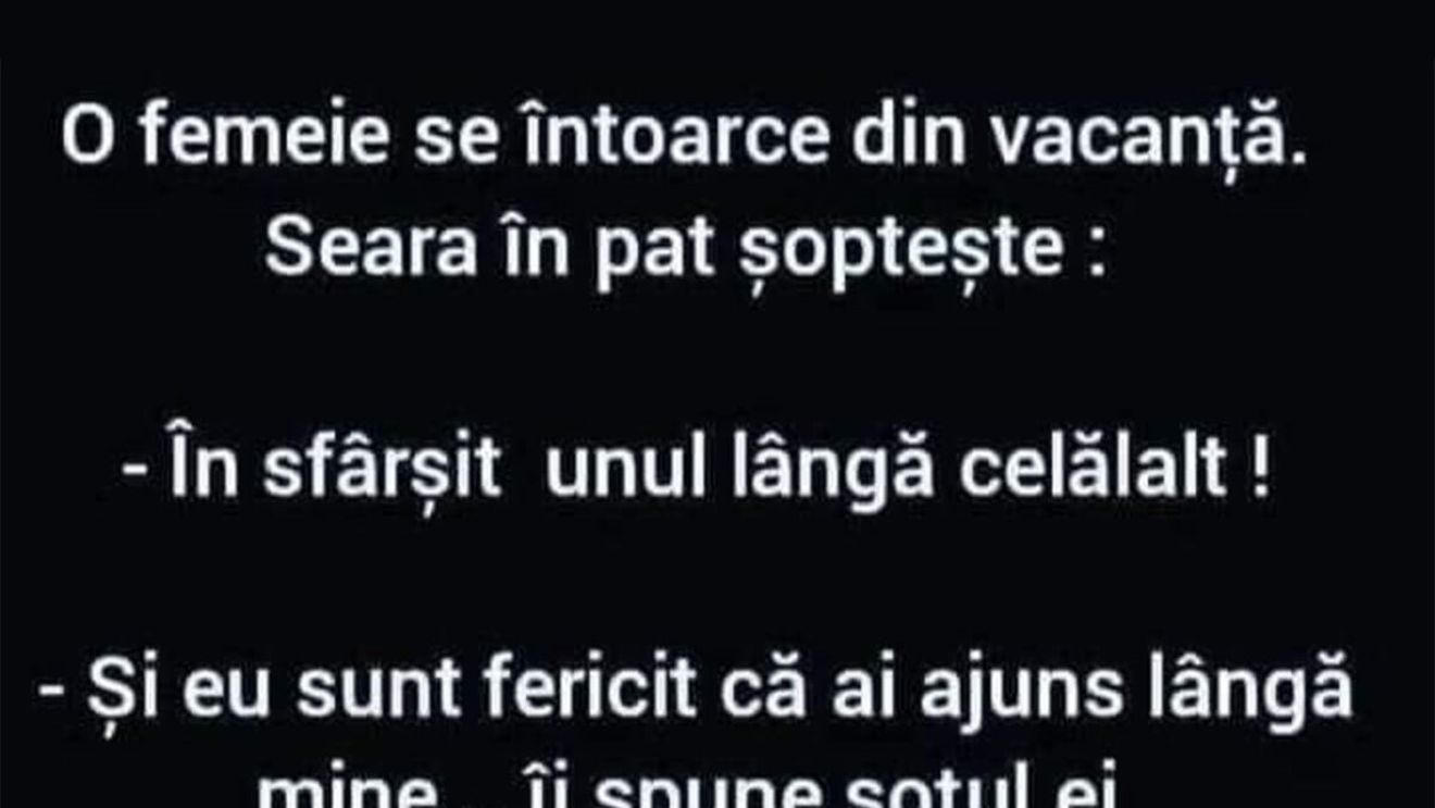 BANC | "În sfârșit, unul lângă celălalt"