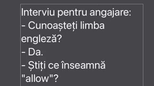 BANC | Interviu pentru angajare: "Cunoașteți limba engleză?"