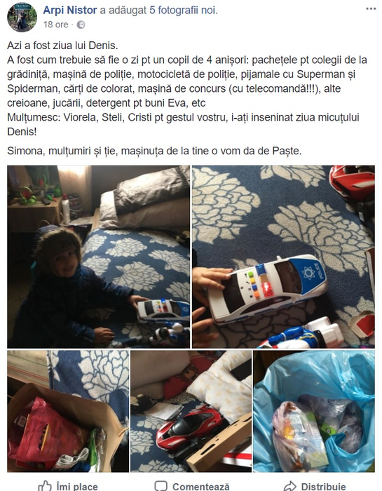 Una dintre cele mai recente postări ale lui Arpi