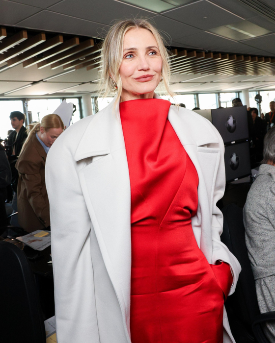 Cameron Diaz la prezentarea colectiei Stella McCartney la Paris. Foto: Profimedia