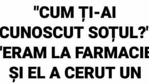 Bancul zilei. "Cum ţi-au cunoscut soţul?"