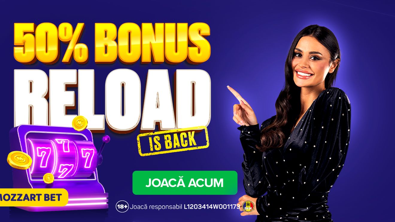 (P) RELOAD 50% la Mozzart Bet – Vineri devine ziua ta norocoasă!