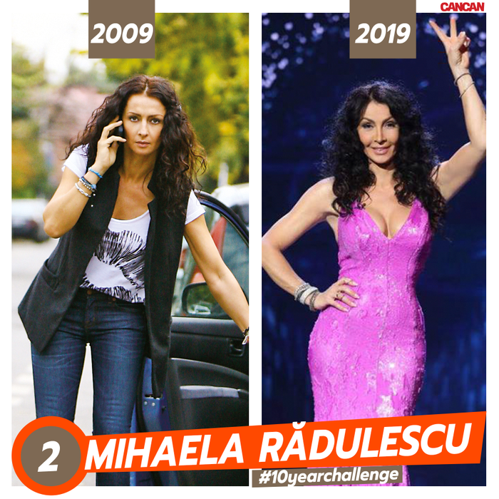 #10yearchallenge. Cum arătau Andra, Gina Pistol sau Antonia în urmă cu 10 ani. Top 30 transformări  ale vedetelor din România