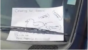 De-a dreptul ilar! Vezi cum a fost făcut de rușine un șofer care a parcat neregulamentar 