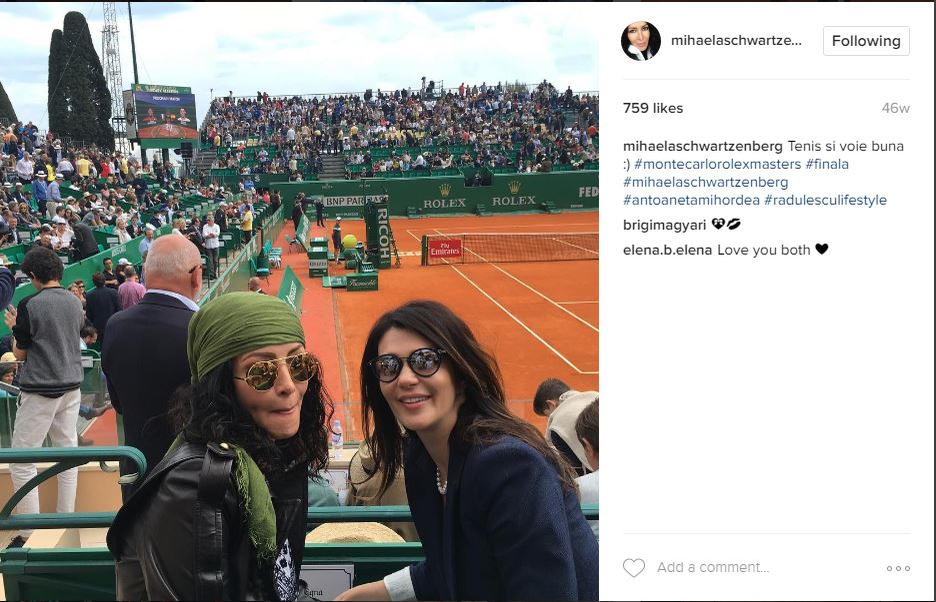 Mihaela Rădulescu și Antoaneta Mihordea, la o partidă de tenis