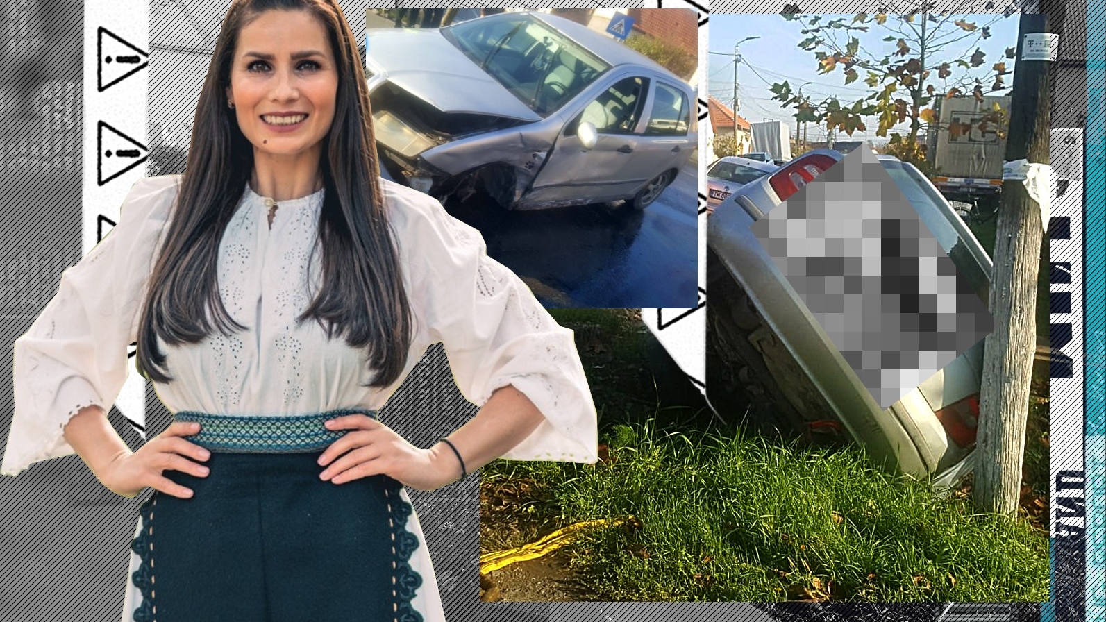 Clipe de coșmar pentru cântăreața de muzică populară! Daniela Ploia, aruncată cu mașina în șanț: ”Am văzut moartea cu ochii!”