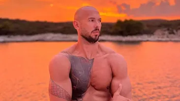 Andrew Tate, în tandrețuri cu o blondă misterioasă! S-au sărutat cu patos în miezul zilei. VIDEO