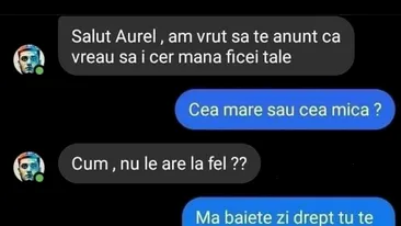 Bancul de 1 Martie | Sunt Aurel și vreau să-i cer mâna fiicei tale