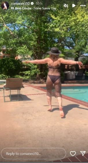 Cum arată Nadia Comăneci în costum de baie, la cei 63 de ani ai săi. Imaginile de la piscină s-au viralizat instant