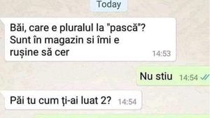 Bancul de Paște | Care este, de fapt, plurarul la "pască"