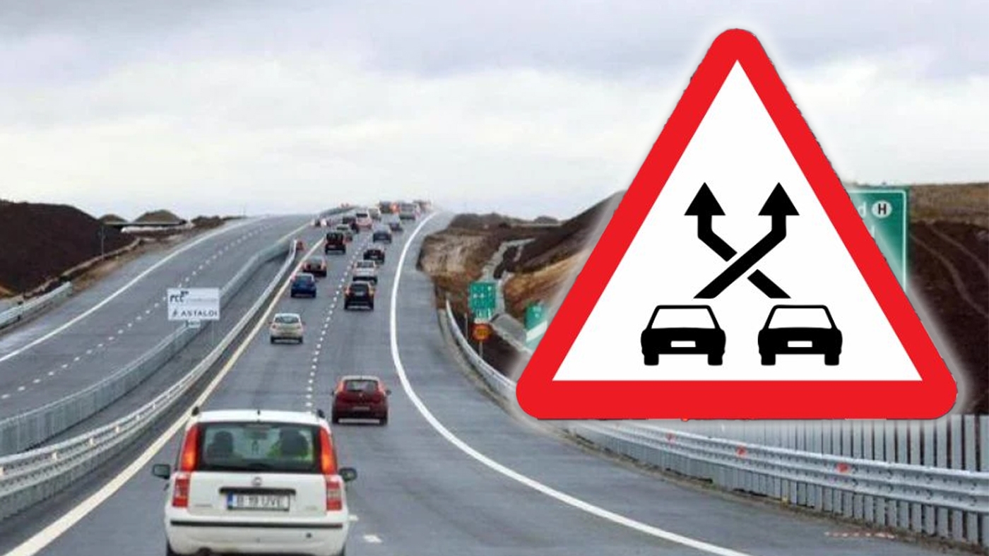 Ce indică semnul de circulație cu două mașini și săgeți încrucișate. A apărut zilele trecute. Unde poate fi întâlnit