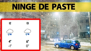 Orașele din România în care sunt anunțate ninsori de Paște. Meteorologii Accuweather au modificat prognoza