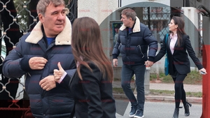 Kira Hagi și „Regele” au „driblat” traficul, după un sprint ca pe teren. Moment „de suflet” tată–fiică