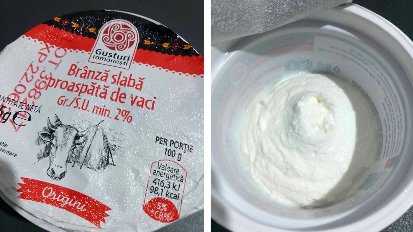 Ana din Iași a cumpărat o brânză de vaci din Mega Image. Când a ajuns acasă, a crezut că nu vede bine. Ce era, de fapt, înăuntru