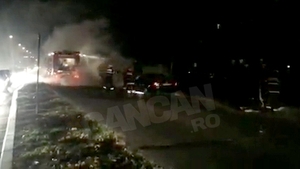 VIDEO. INCENDIU in Capitala! Au reusit sa se salveze in ultimul moment!
