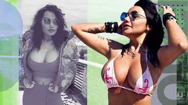 Denisa e jucăușă și seamănă cu o păpușă! Sânii siliconați îi „scot” din minți pe bărbați!