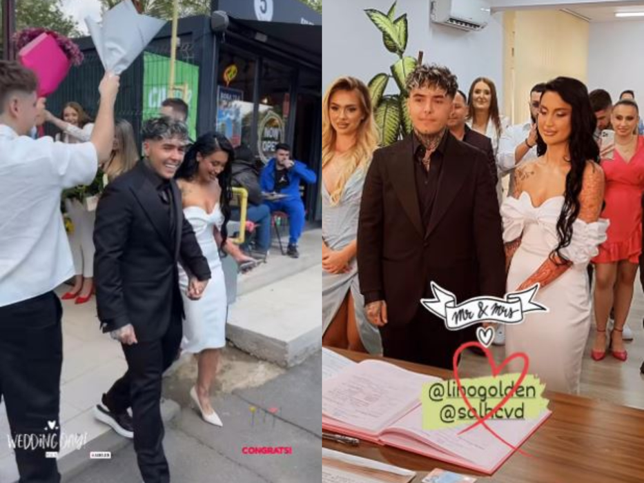 Lino Golden și Delia s-au căsătorit/ sursă foto: Instagram