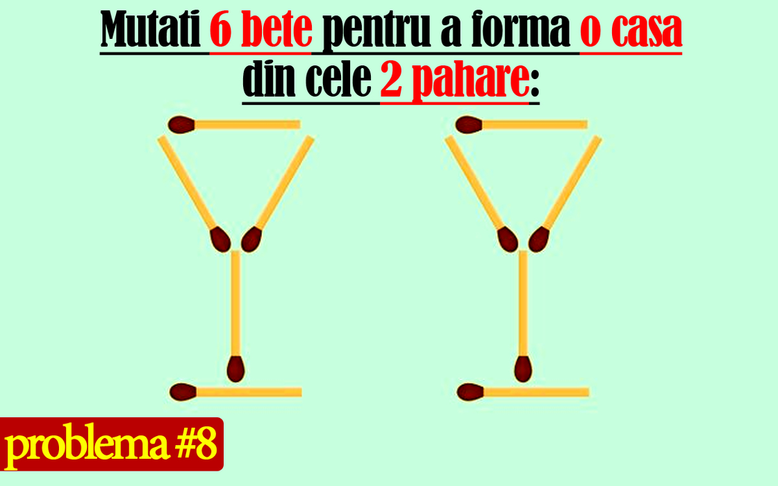 Test IQ cu 10 probleme cu chibrituri | Prima: Adăugați 1 băț pentru a corecta egalitatea 5-3+6=9