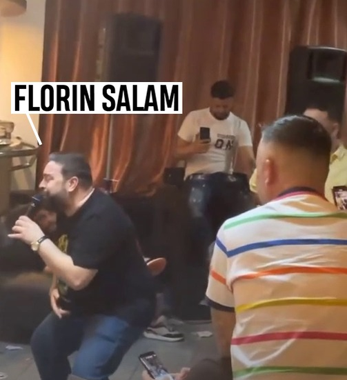 Imagine de la party-ul cu “Regele” Salam, Tzancă Uraganu și Romeo Fantastick (sursa foto captură video Instagram )