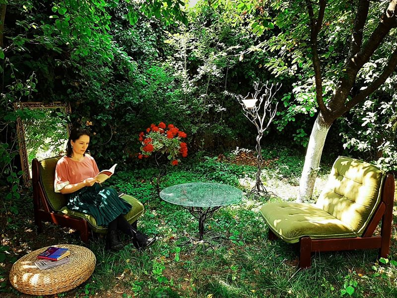 Grădina unde psihologul își ține, mai nou, ședințele
