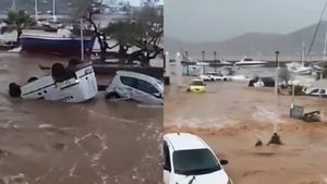 Dezastru pe Insula grecească frecventată de români! Cele mai grave inundații din ultimii 20 de ani