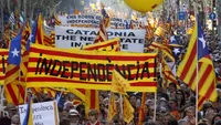 Protest uriaş la Barcelona! Peste 300.000 de oameni, pe străzi