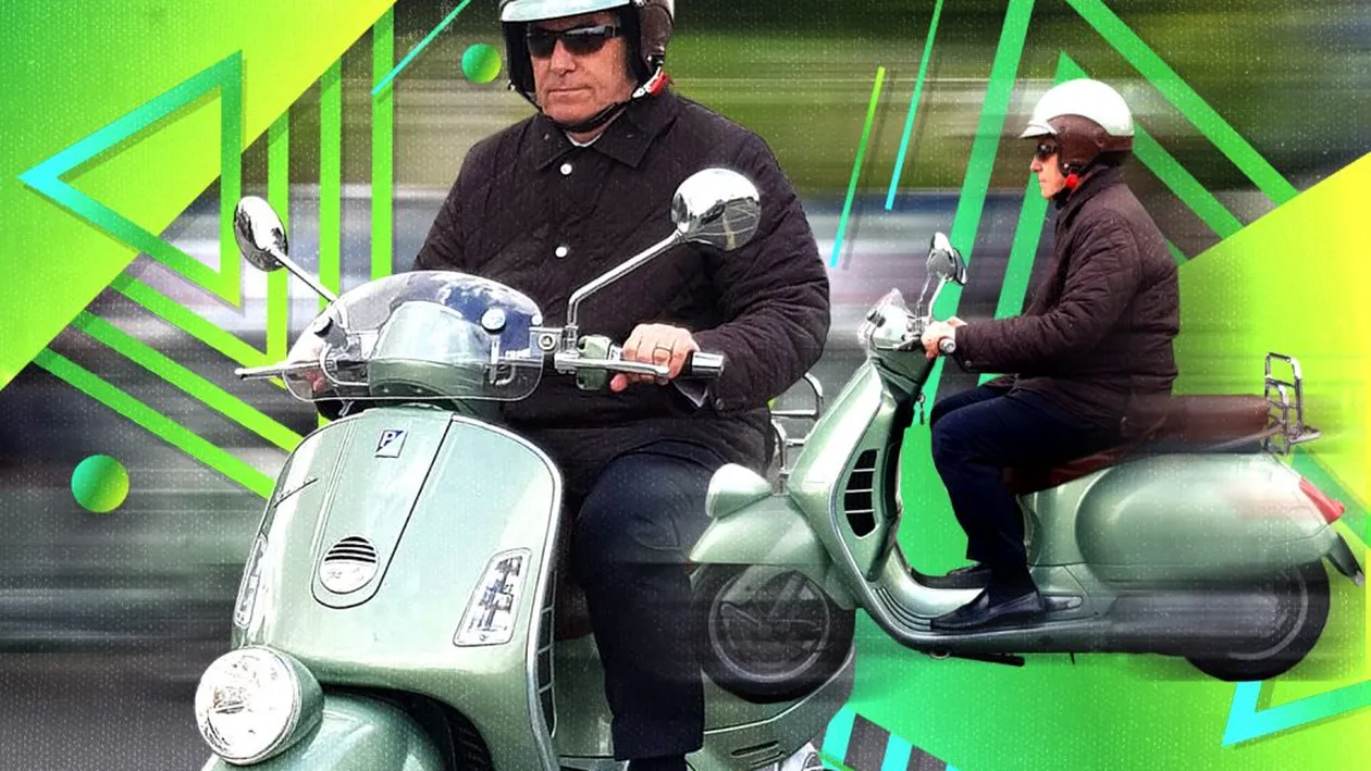 Imagini senzaționale cu șeful Senatului. A fost fotografiat în trafic singur, pe un scuter, fără escortă!