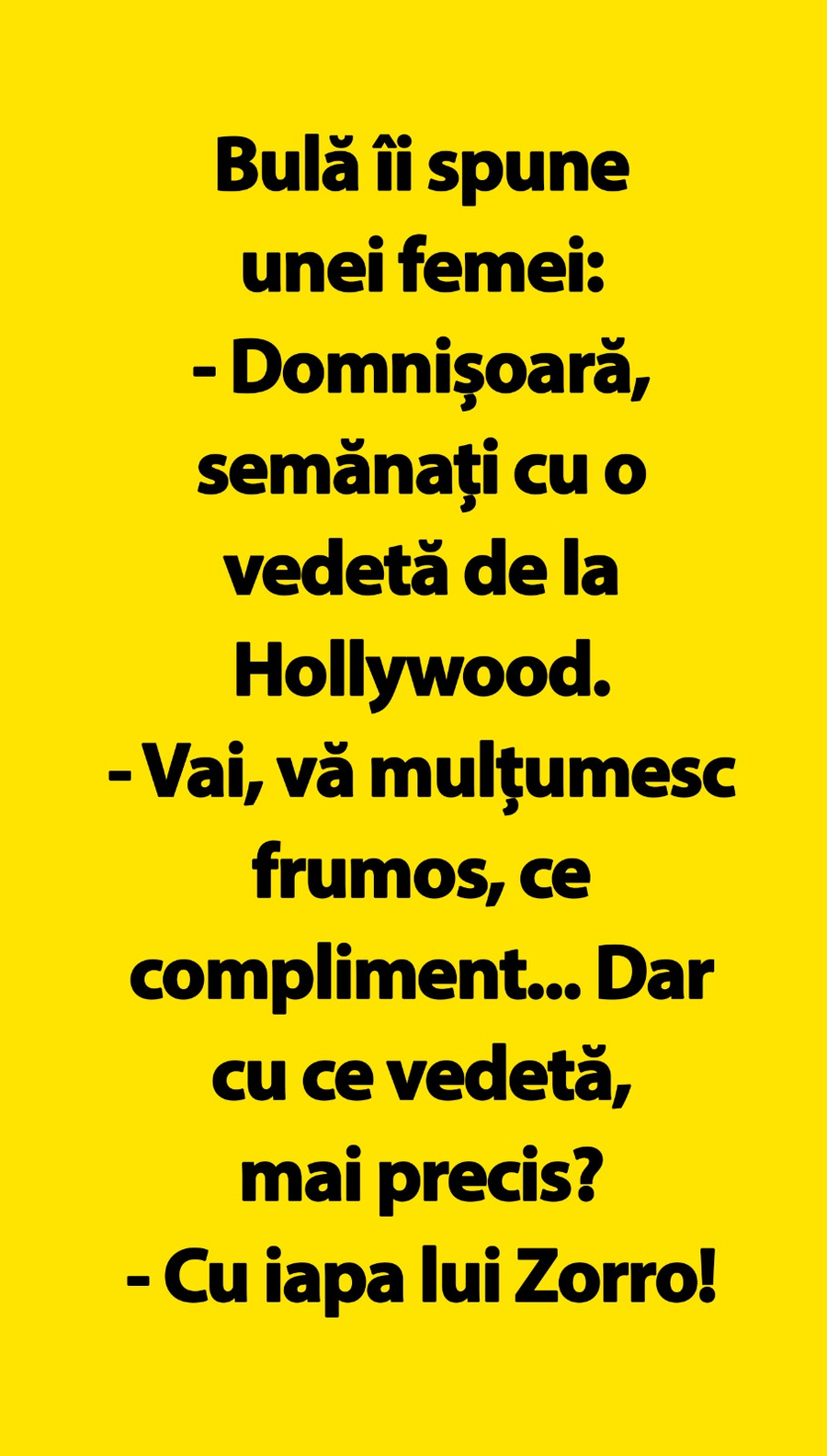 BANC | Bulă îi spune unei femei: 