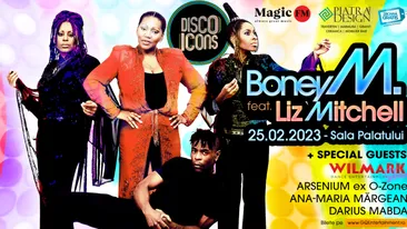Wilmark Entertainment Show și Arsenium (ex-Ozone) sunt invitați speciali ai concertului Boney M