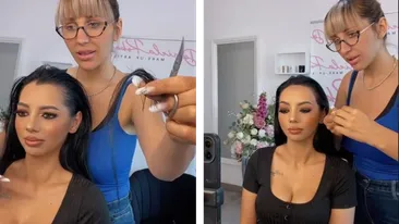 Dana Roba i-a retezat o șuviță de păr unei fete venite la salonul ei. Cum a reacționat tânăra când s-a văzut