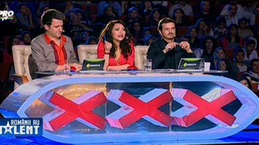 Si-a adus intariri pe scena ca sa le faca vraji juratilor de la Romanii au talent! Sunteti trei cucuieti!