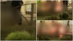 Scene cu adevărat șocante în Centrul Vechi al Bucureștiului. Un bărbat a fost cuprins de flăcări, cine l-a salvat