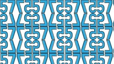 Iluzie optică virală | Numai geniile cu IQ peste 110 găsesc unde se ascunde numărul 52, în 25 de secunde!