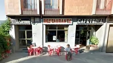 Primele imagini cu românii care au fugit din restaurantul spaniol fără să plătească! Ei au mai dat astfel de lovituri