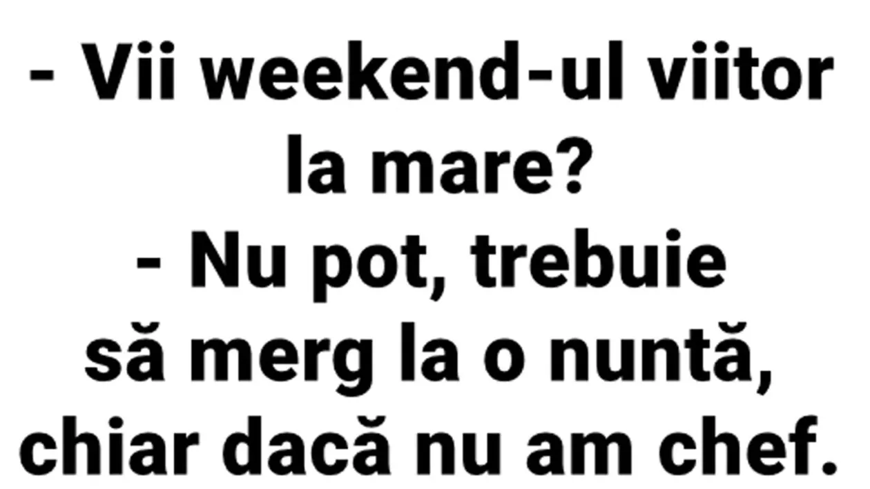 BANCUL ZILEI | Vii weekend-ul viitor la mare?