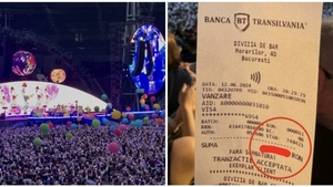 Nu e banc! Câți lei a plătit un bucureștean pentru 2 ape, 2 doze de suc și 2 porții de popcorn la concertul Coldplay