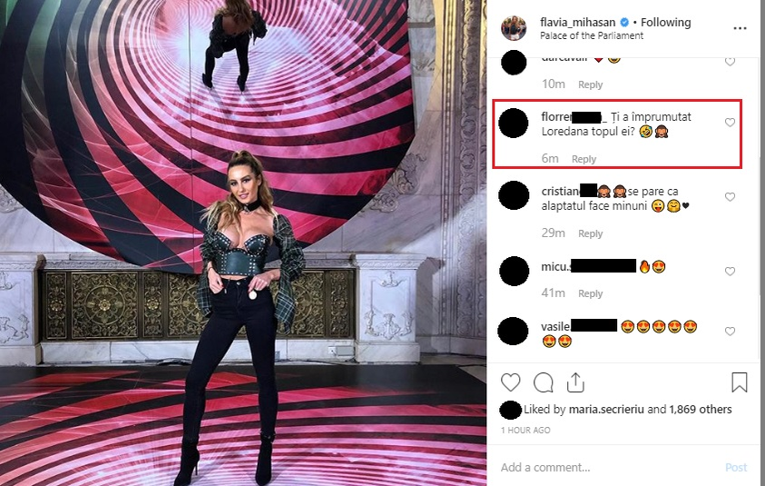 Flavia Mihășan, cu un decolteu obraznic pe covorul întins pentru gala revistei ELLE. Fosta asistentă de la Neatza, criticată de o fană care a comparat-o cu Loredana Groza