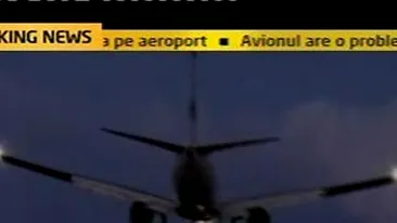 La un pas de dezastru! Un avion a aterizat fortat pe Otopeni, dupa ce initial ratase prima aterizare!