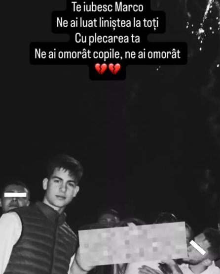 Marco, elevul de 18 ani găsit fără suflare după un majorat, a fost înmormântat. Gestul sfâșietor făcut de mama lui