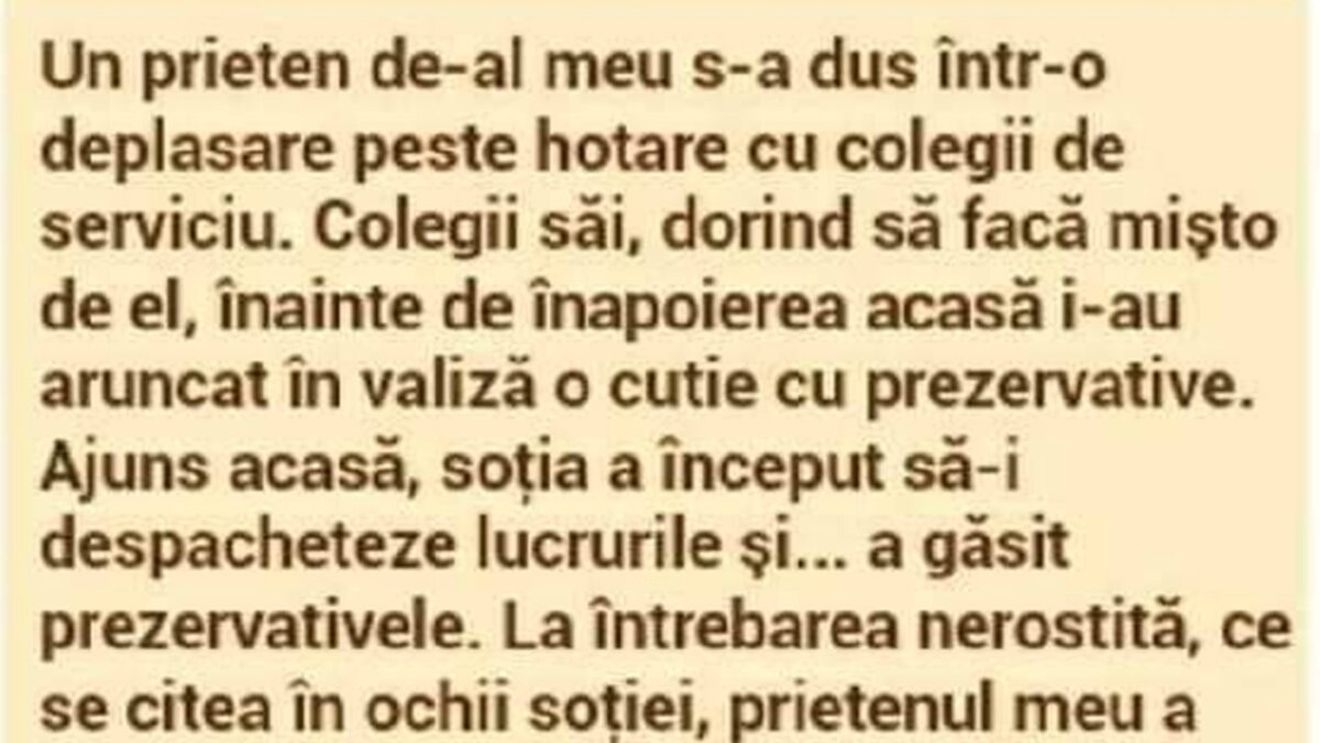 BANCUL ZILEI | Deplasare de serviciu