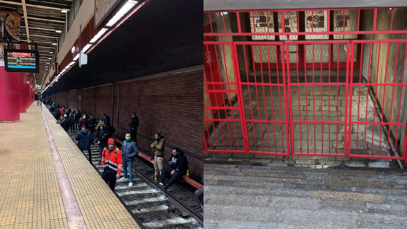 Protestele continuă la metrou. Prefectul Capitalei: „Am vrut să discut cu ei, dar refuză”