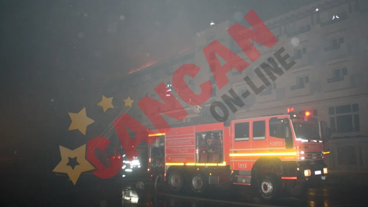 VIDEO A reizbucnit incendiul la hotelul Rex din statiunea Mamaia