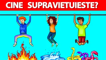Test IQ exclusiv pentru genii | Care dintre acești 3 oameni va supraviețui?