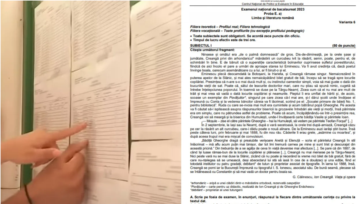 Scandal uriaș la BAC 2023. A fost identificată persoana care a fotografiat și distribuit poze cu subiectele, în timpul examenului. Ministerul a demarat ancheta
