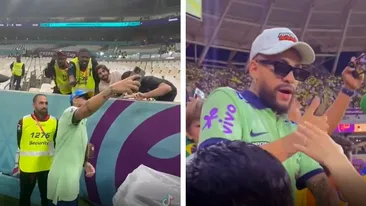 Sosia lui Neymar i-a păcălit pe fanii starului! A fost isterie în tribune
